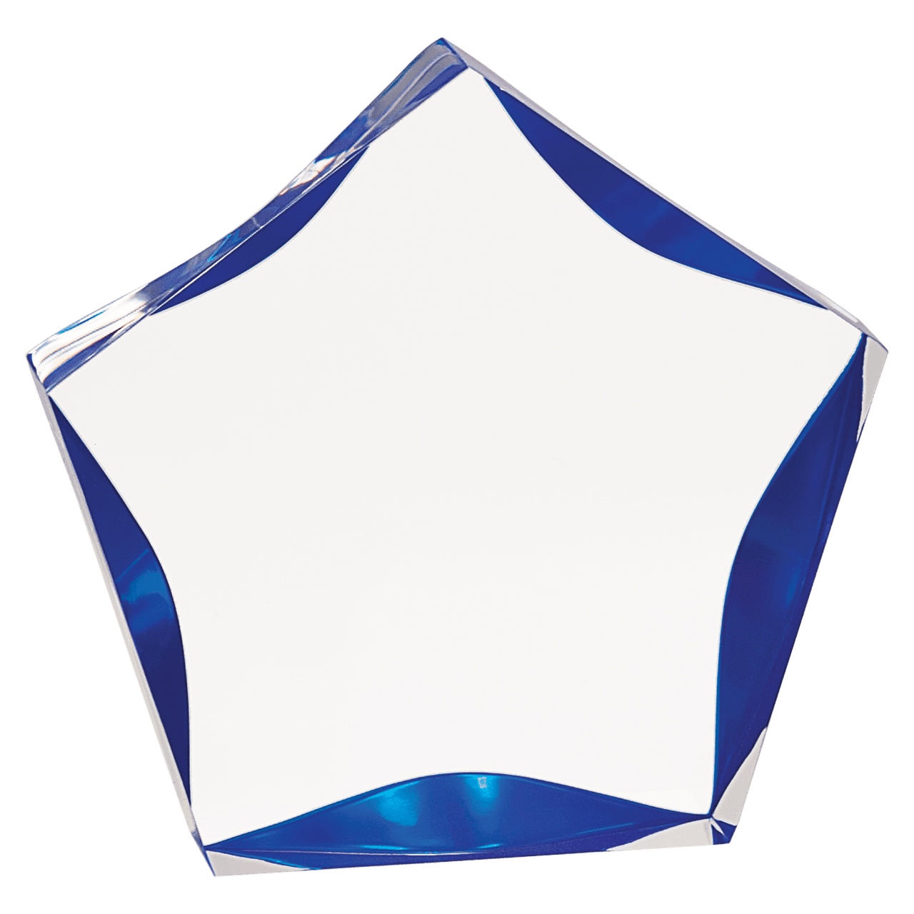 7" Clear/Gold Luminary Star Acrylic