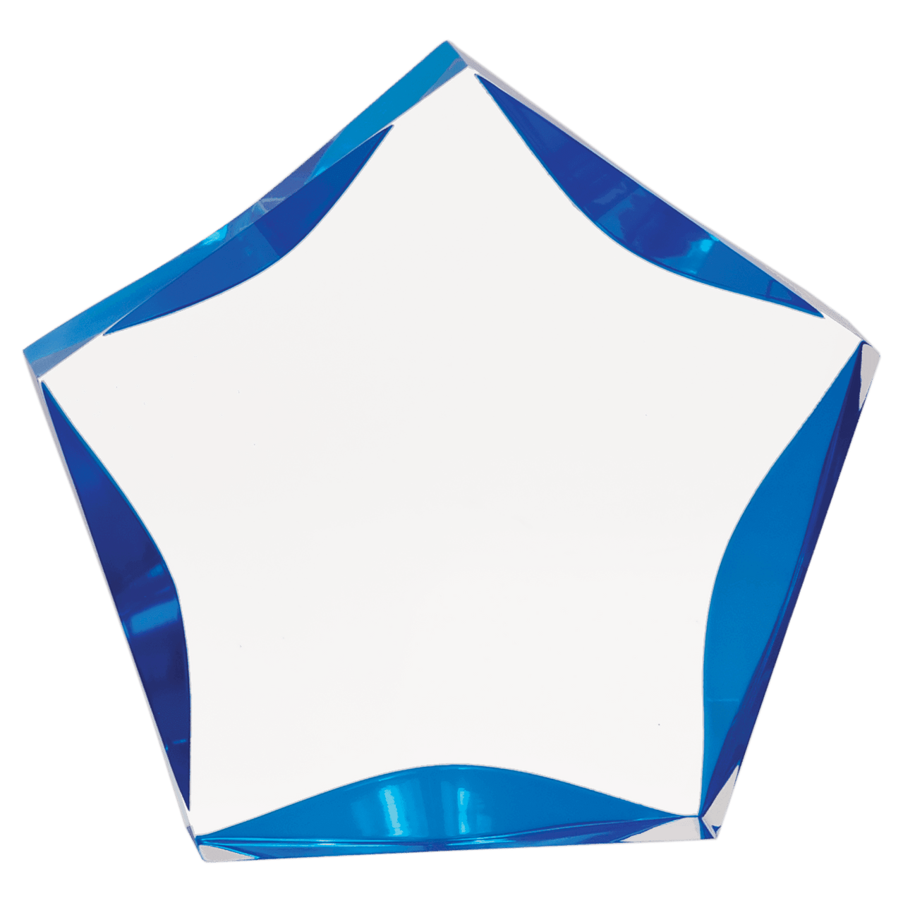 7" Clear/Gold Luminary Star Acrylic
