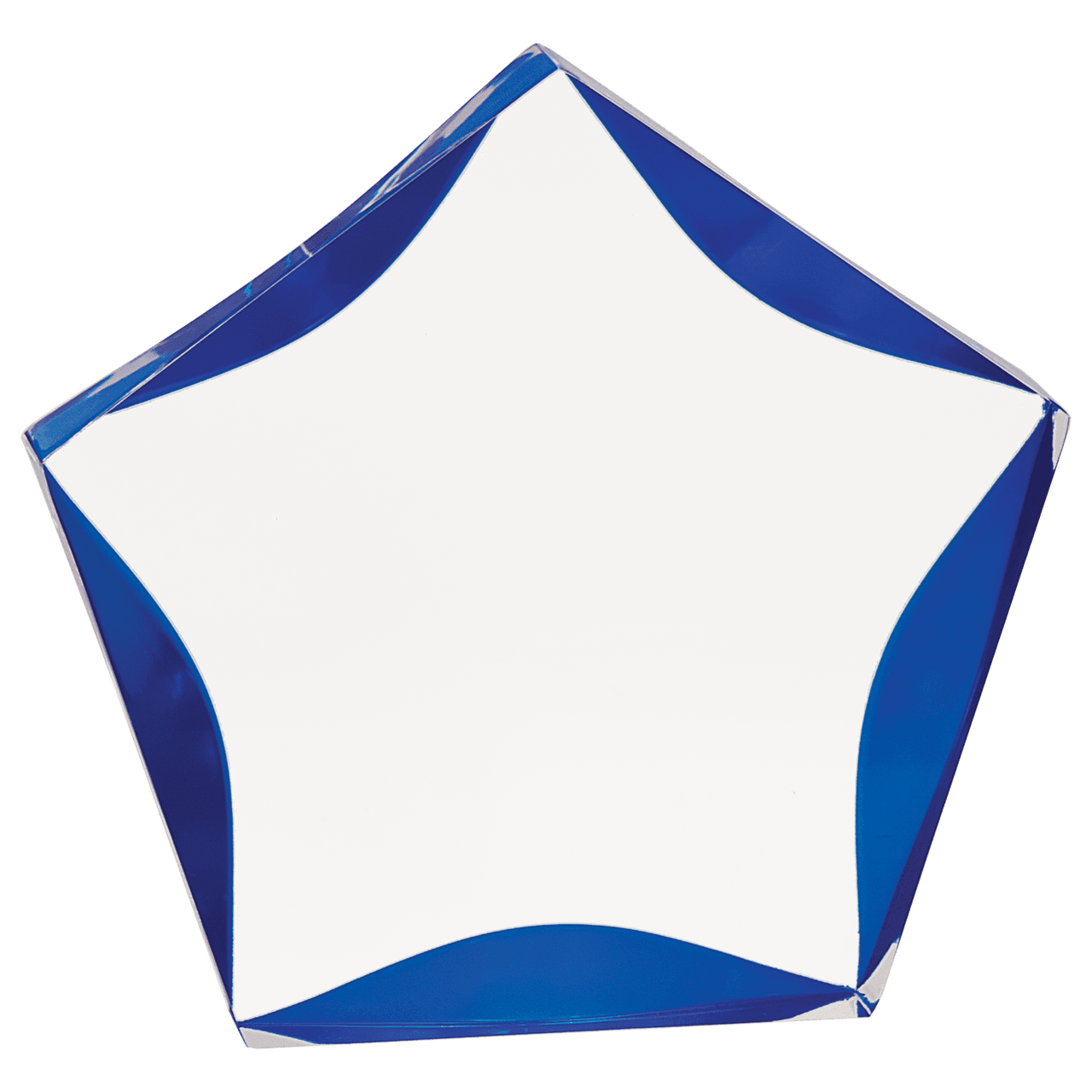 7" Clear/Gold Luminary Star Acrylic