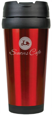 Thumbnail for 16 oz. Black Laserable Stainless Steel Travel Mug without Handle