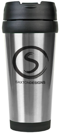 Thumbnail for 16 oz. Silver Laserable Stainless Steel Travel Mug without Handle