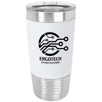 Thumbnail for Polar Camel 20 oz. Blue/White Tumbler with Silicone Grip and Clear Lid