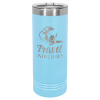 Thumbnail for Polar Camel 22 oz. Red Skinny Tumbler with Slider Lid