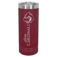 Thumbnail for Polar Camel 22 oz. Red Skinny Tumbler with Slider Lid