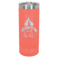 Thumbnail for Polar Camel 22 oz. Red Skinny Tumbler with Slider Lid