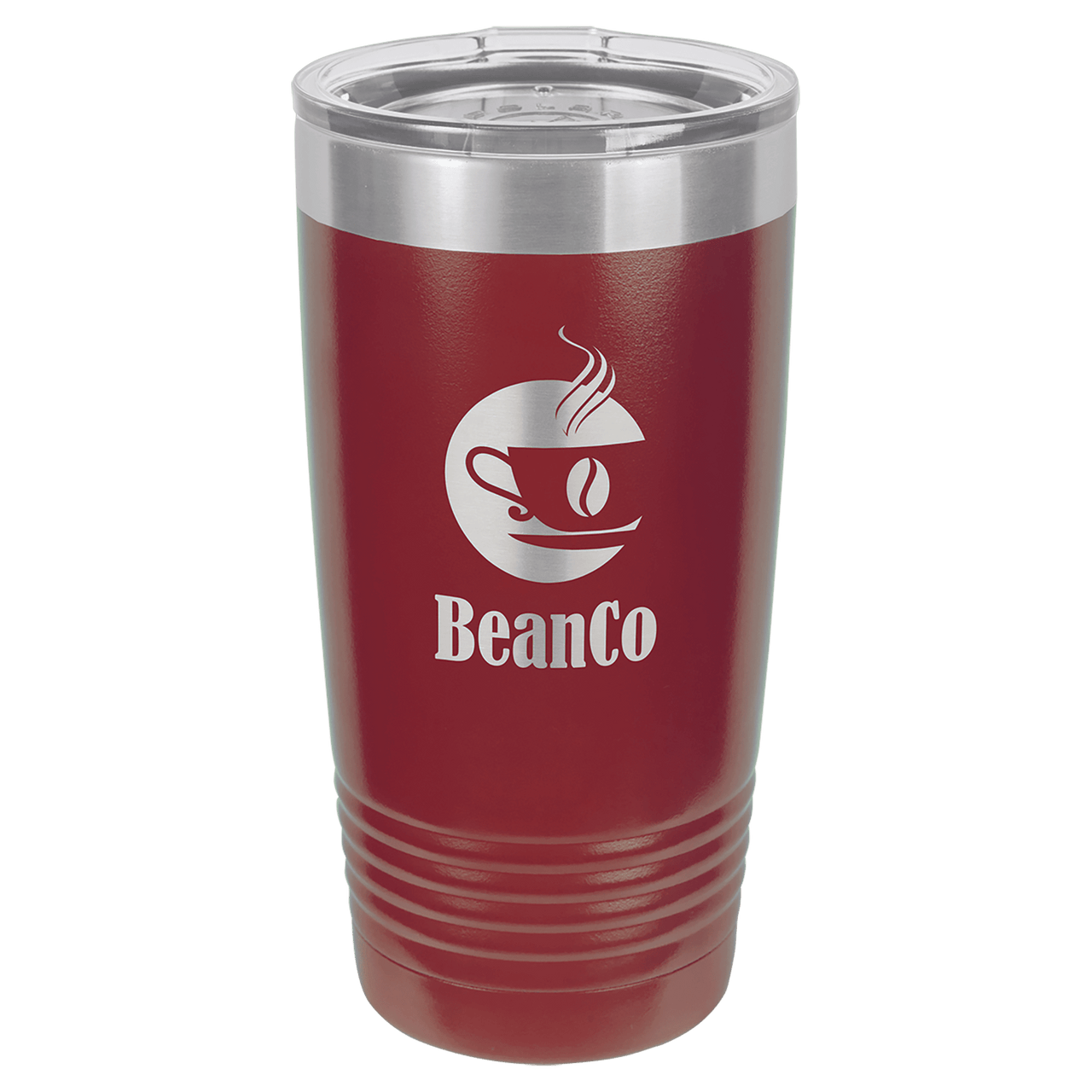 Polar Camel 20 oz. Purple Vacuum Insulated Ringneck Tumbler with Clear Lid