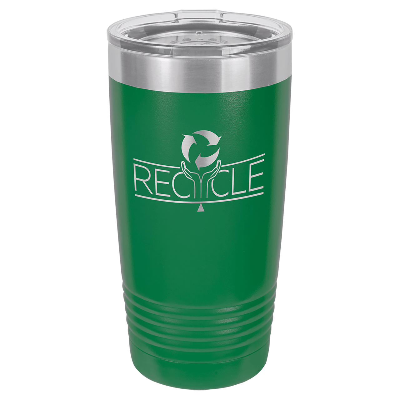 Polar Camel 20 oz. Purple Vacuum Insulated Ringneck Tumbler with Clear Lid