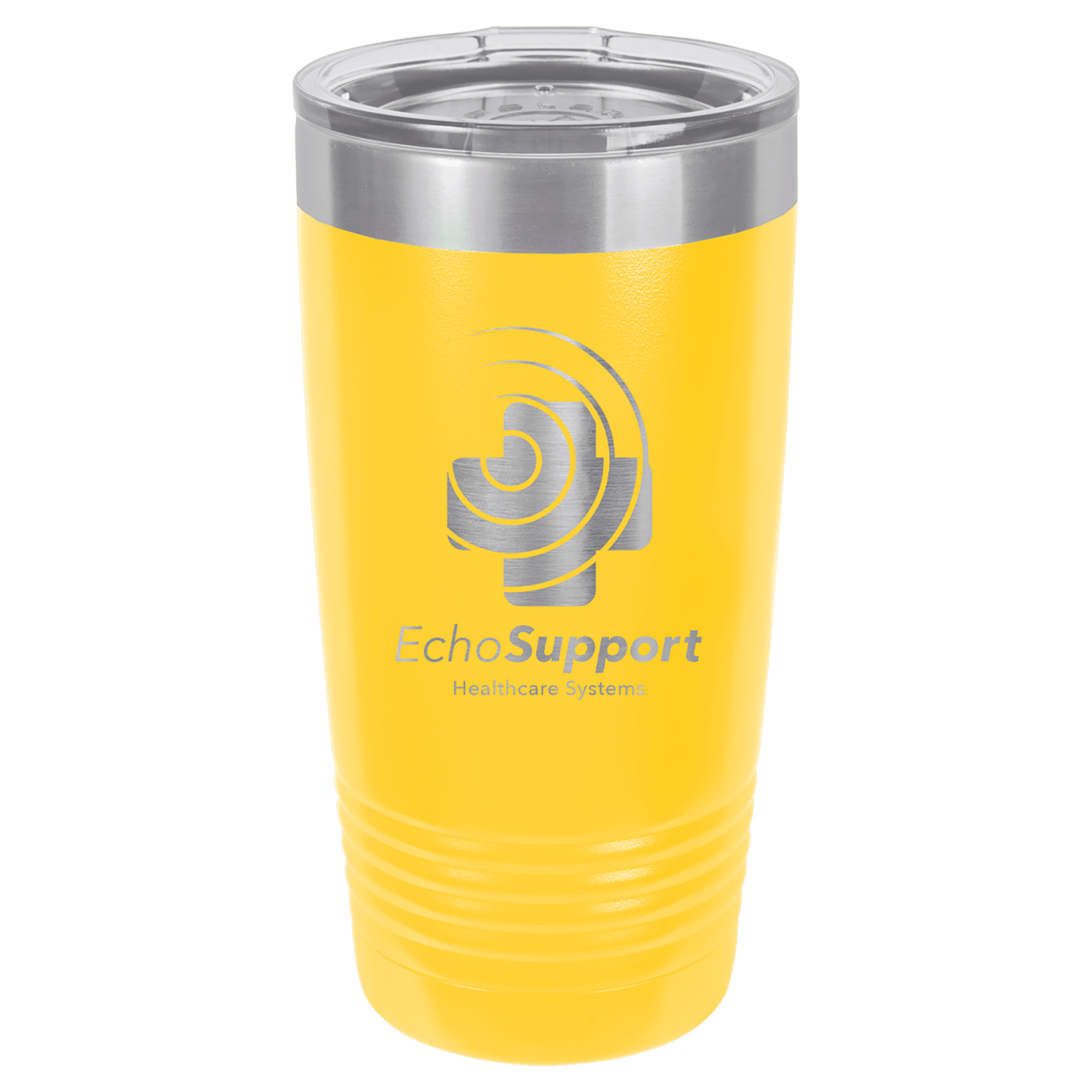 Polar Camel 20 oz. Purple Vacuum Insulated Ringneck Tumbler with Clear Lid