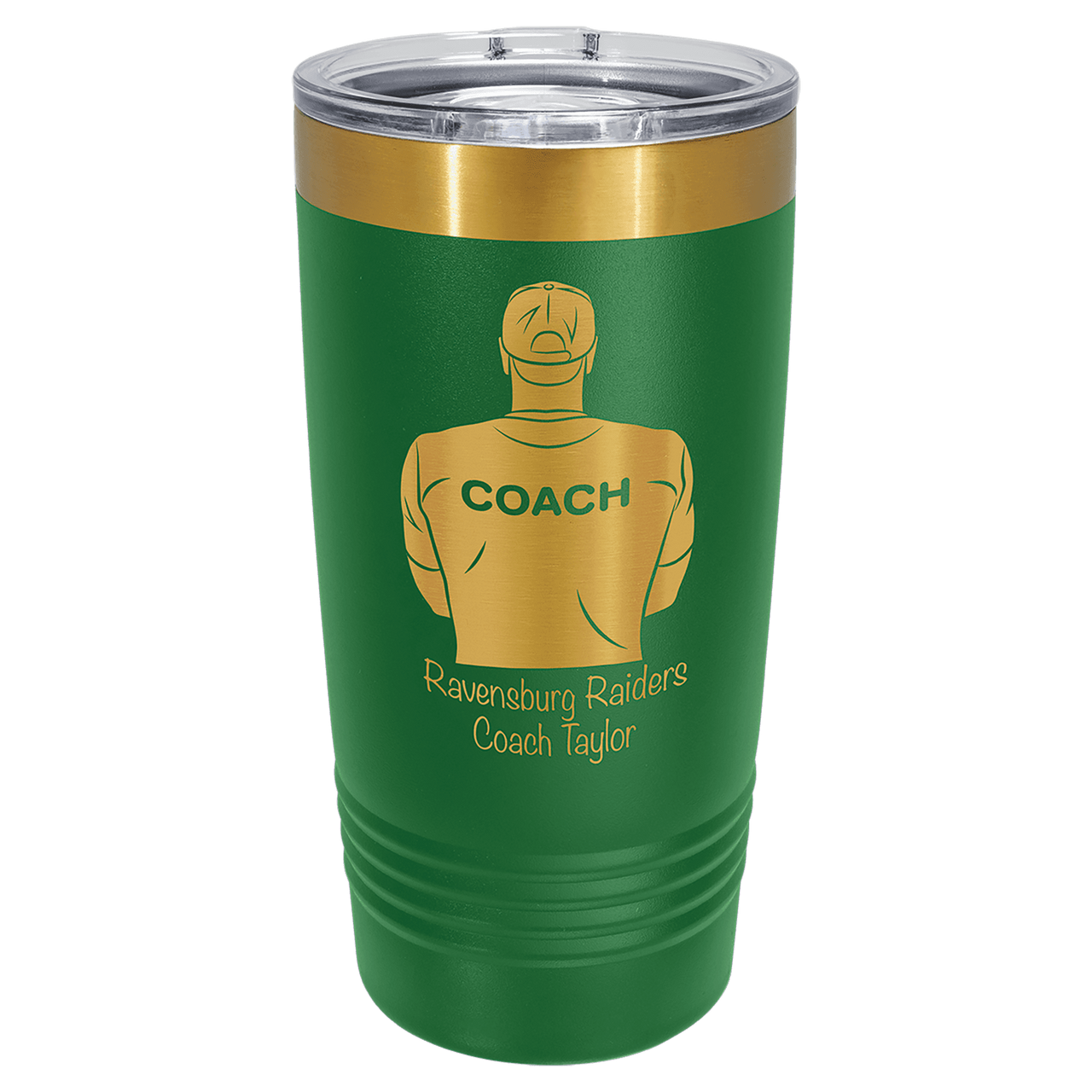Polar Camel 20 oz. Gold ION-Plated Ringneck Tumbler with Slider Lid