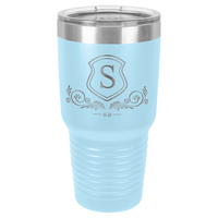 Thumbnail for Polar Camel 30 oz. Dark Gray Vacuum Insulated Ringneck Tumbler with Clear Lid