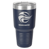 Thumbnail for Polar Camel 30 oz. Dark Gray Vacuum Insulated Ringneck Tumbler with Clear Lid