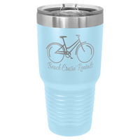 Thumbnail for Polar Camel 30 oz. Teal Ringneck Vacuum Insulated Tumbler with Clear Lid