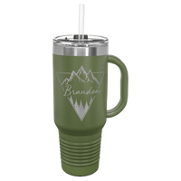 Thumbnail for Polar Camel 40 oz. Travel Mug with Handle, Straw Included