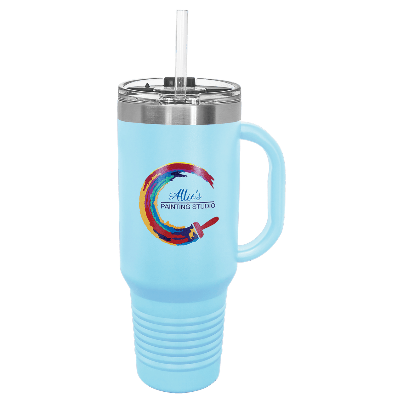 Polar Camel 40 oz. Travel Mug with Handle, Straw Included