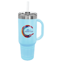 Thumbnail for Polar Camel 40 oz. Travel Mug with Handle, Straw Included