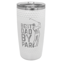 Thumbnail for Polar Camel 20 oz. White Golf Tumbler with Dimples and Slider Lid