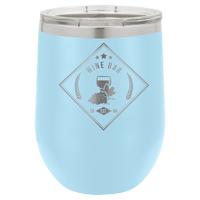 Thumbnail for Polar Camel 12 oz. Pink Vacuum Insulated Stemless Wine Tumbler with Lid