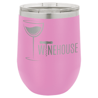 Thumbnail for Polar Camel 12 oz. Pink Vacuum Insulated Stemless Wine Tumbler with Lid