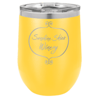 Thumbnail for Polar Camel 12 oz. Pink Vacuum Insulated Stemless Wine Tumbler with Lid