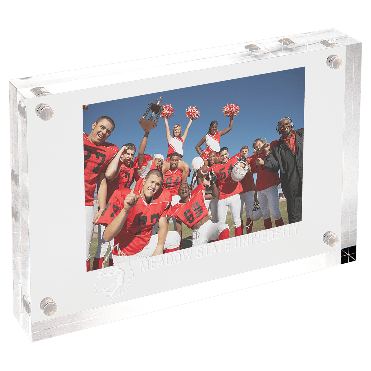 7" x 5" Clear Rectangle Magnetic Acrylic