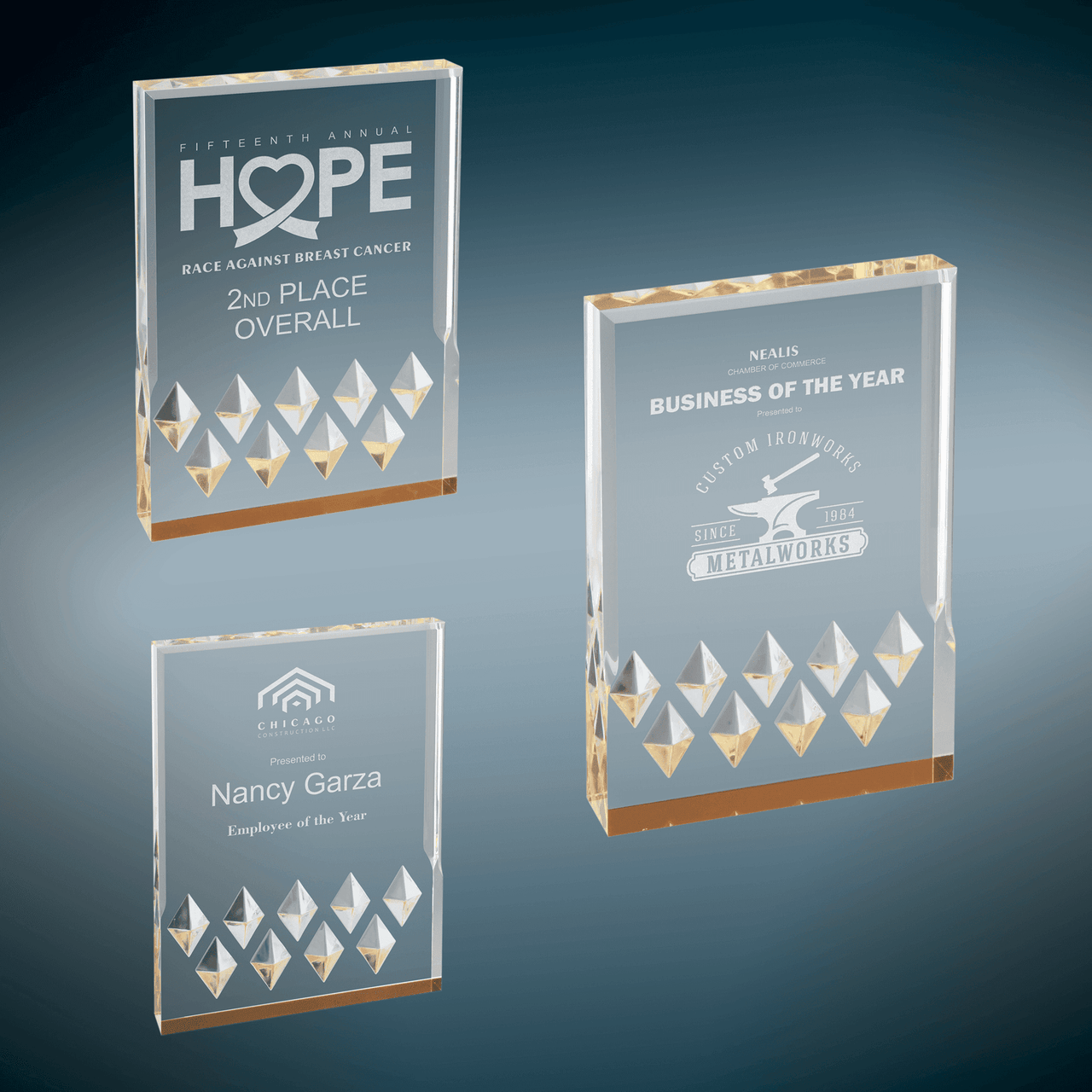 Gold Diamond Mirage Acrylic Sample Set