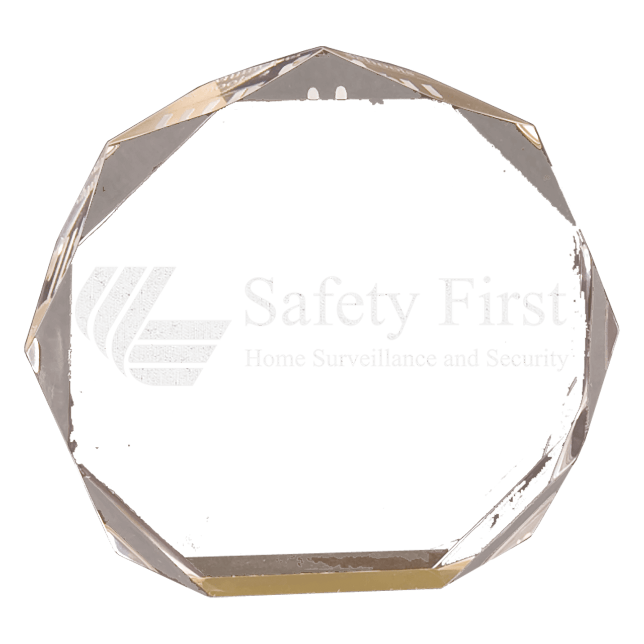 6" Blue Marble Octagon Acrylic Award