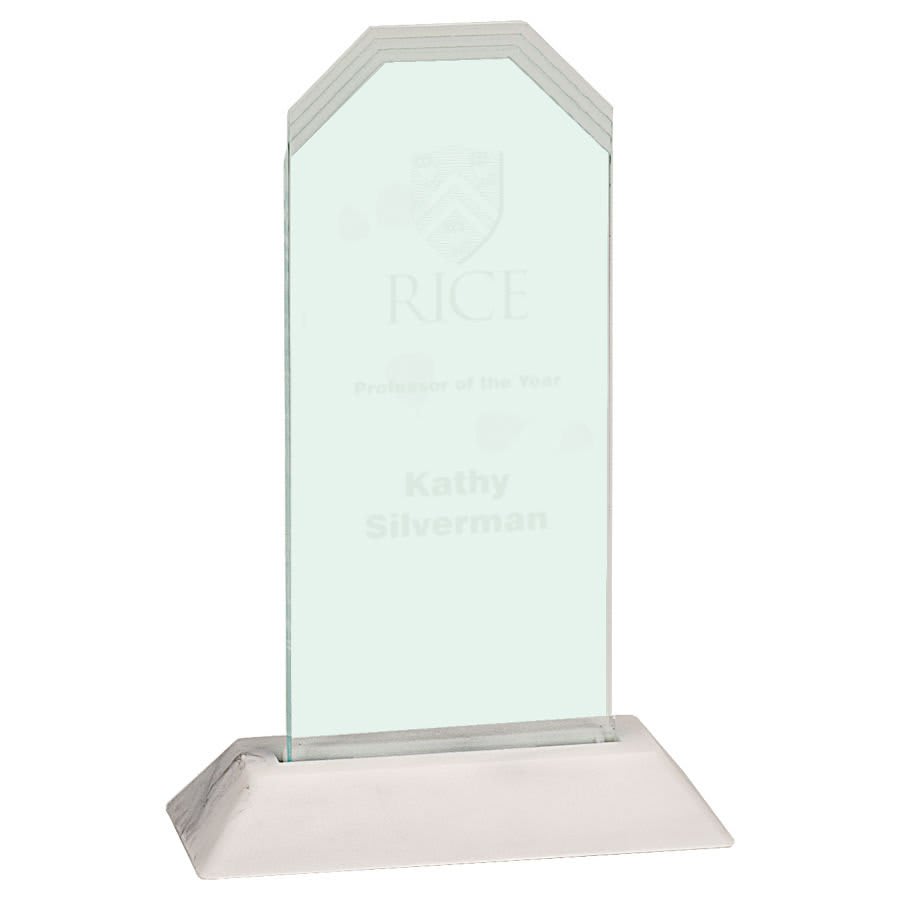 3" x 6" Clear Frosted Corners Pop-In Acrylic (Base not included)