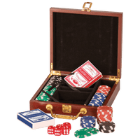 Thumbnail for Rosewood Finish 300 Chip Poker Set