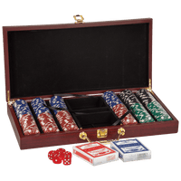 Thumbnail for Rosewood Finish 300 Chip Poker Set