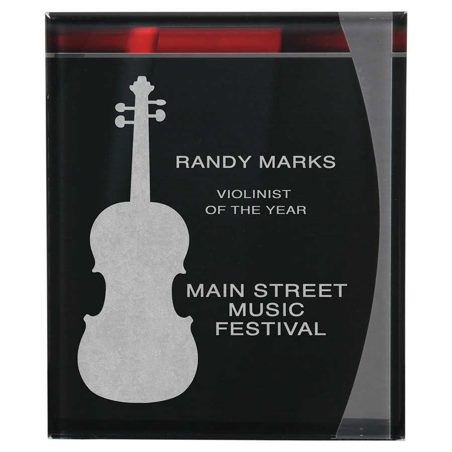 8 3/4" x 11 3/4" Lustre Acrylic Plaque with Hanger