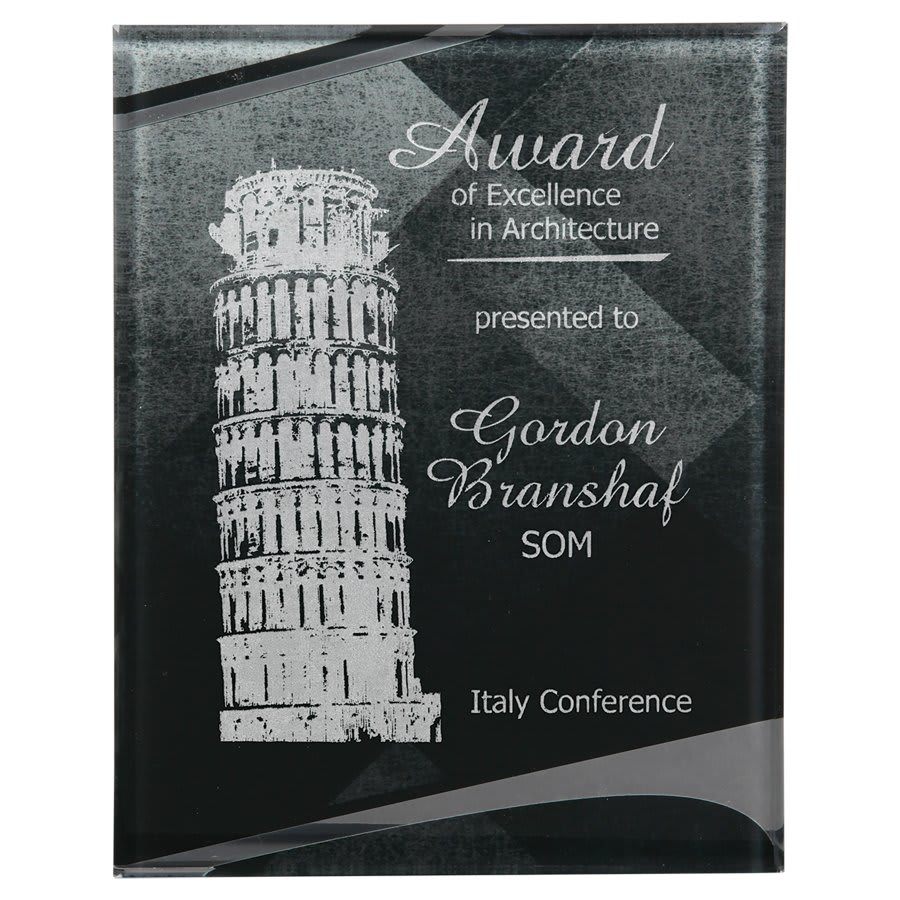 8 3/4" x 11 3/4" Lustre Acrylic Plaque with Hanger