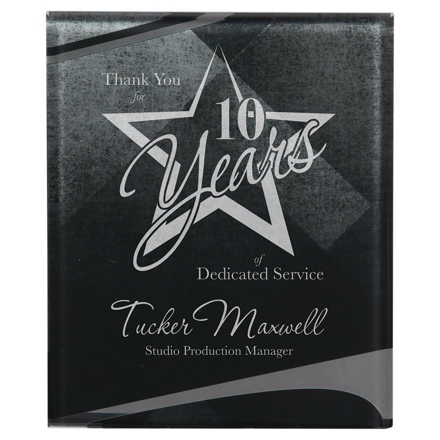8 3/4" x 11 3/4" Lustre Acrylic Plaque with Hanger