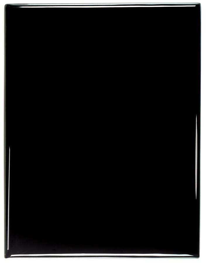 10 1/2" x 13" Rosewood Piano Finish Round Corner Plaque