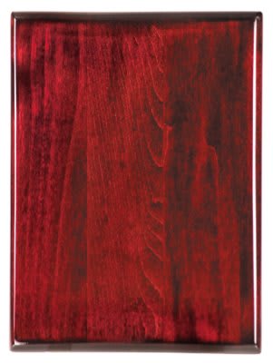 7" x 9" Premium Rosewood Piano Finish Plaque