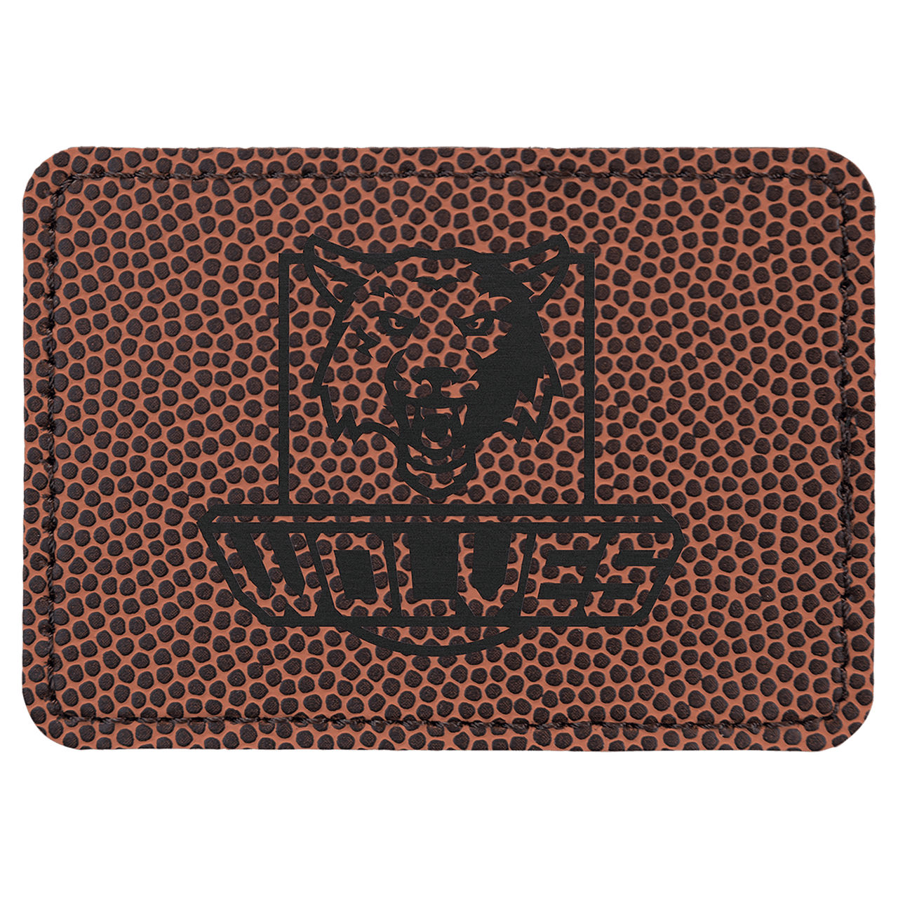 3 1/2" x 2 1/2" Hex Laserable Leatherette Patch with Adhesive Sample Set