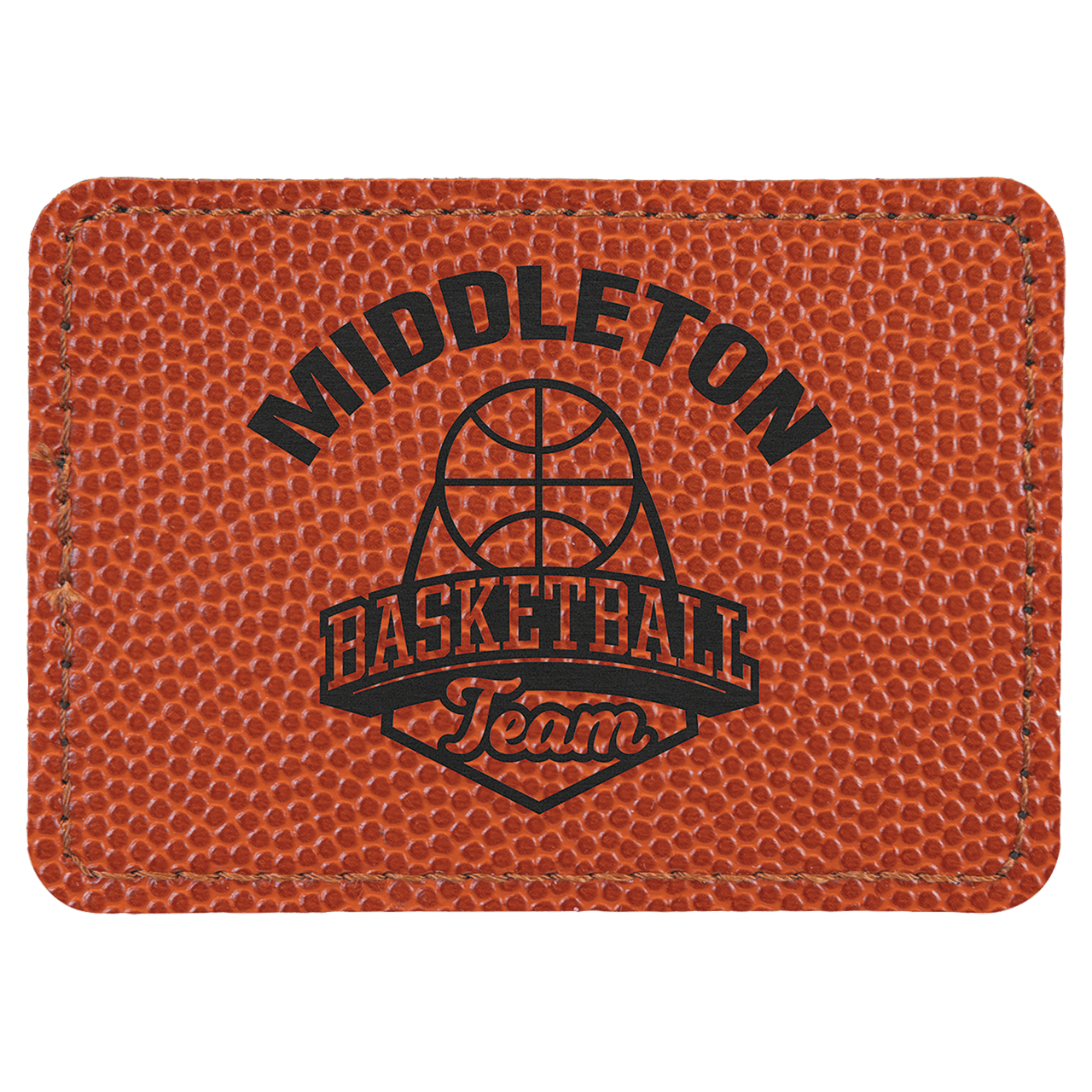 3 1/2" x 2 1/2" Hex Laserable Leatherette Patch with Adhesive Sample Set