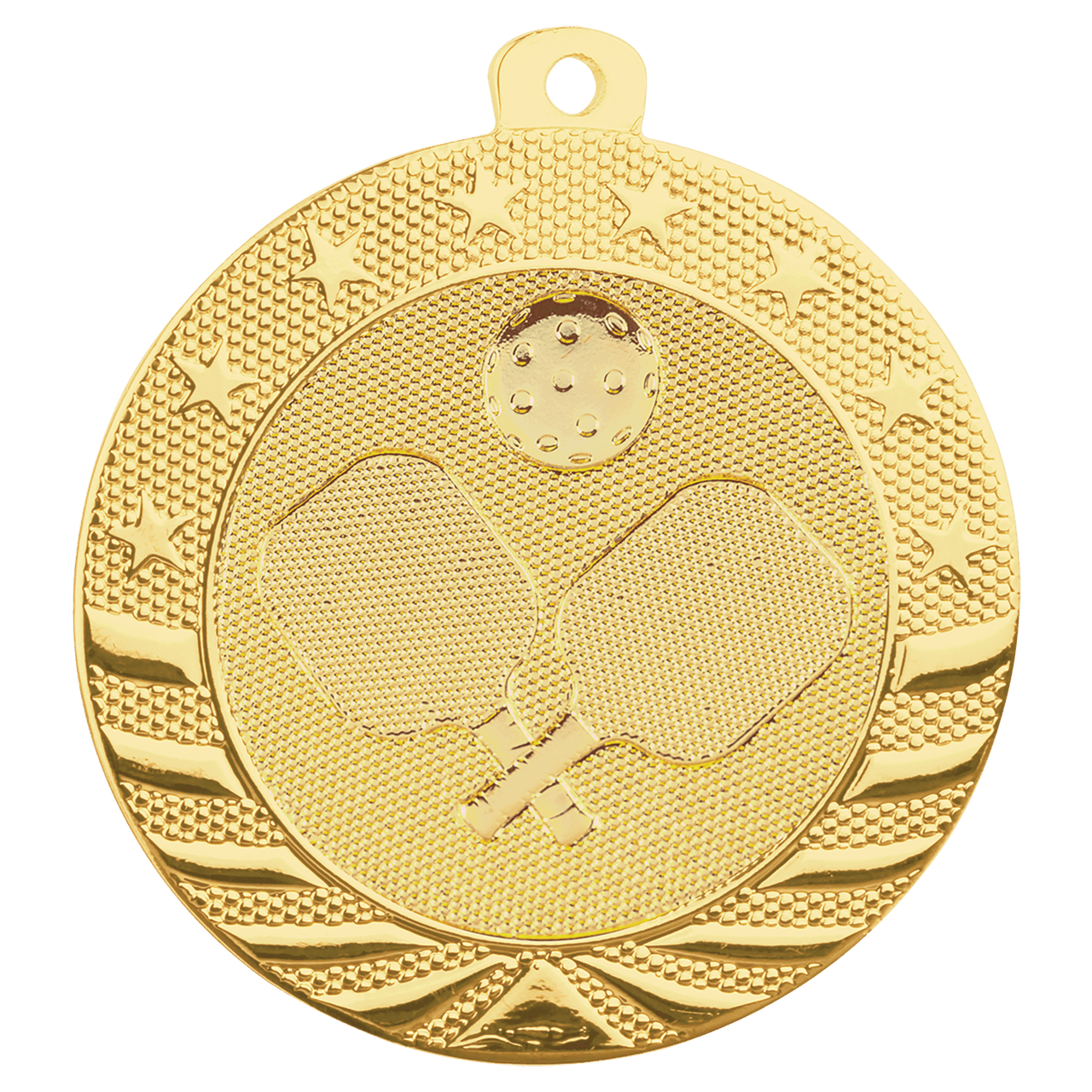 2" Bright Bronze Pickleball Starbrite Medal