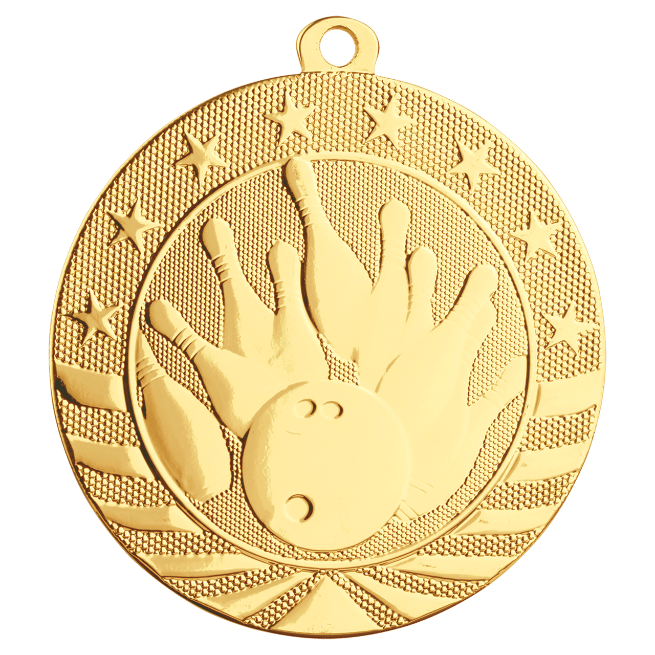 2 3/4" Bright Silver Football Starbrite Medal