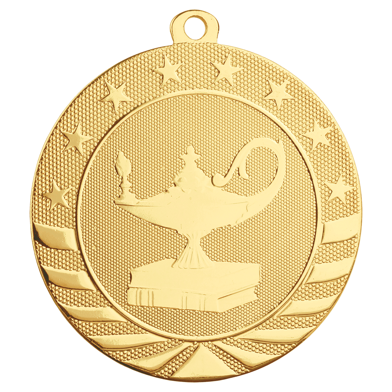 2 3/4" Bright Silver Baseball/Softball Starbrite Medal