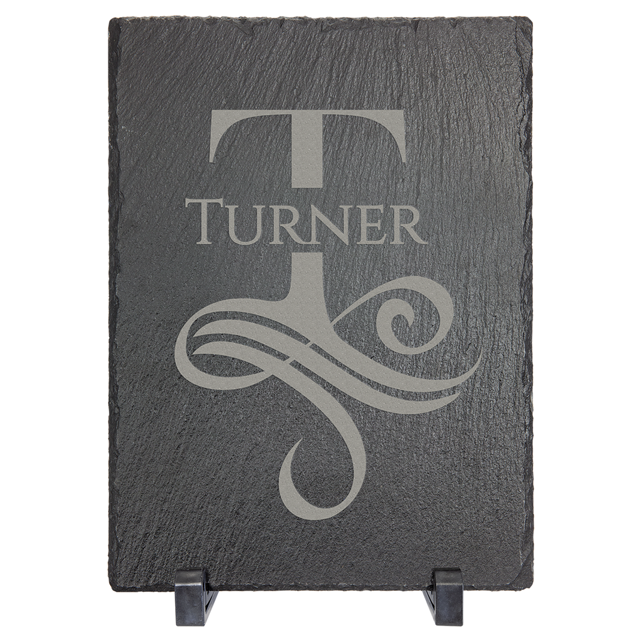 9" x 7" Rectangle Slate Decor with Plastic Feet