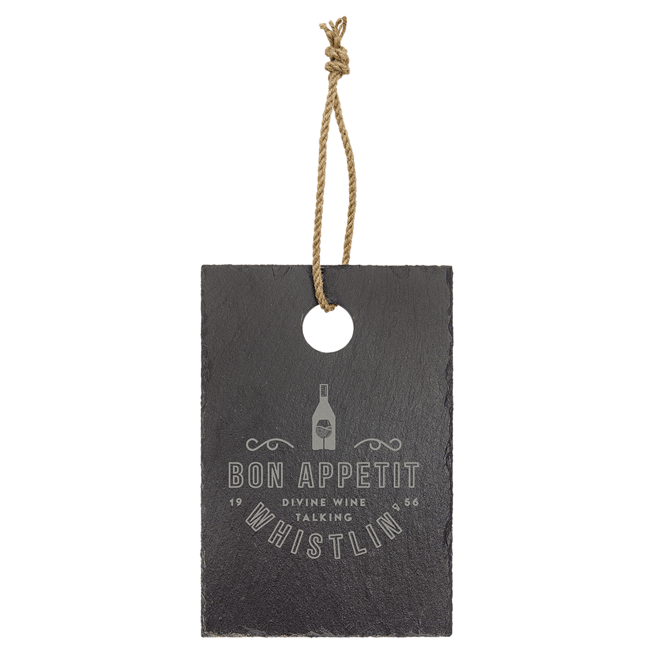 9" x 7" Rectangle Slate Decor with Plastic Feet