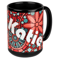 Thumbnail for 15 oz. Black/White Sublimatable Ceramic Banner Mug