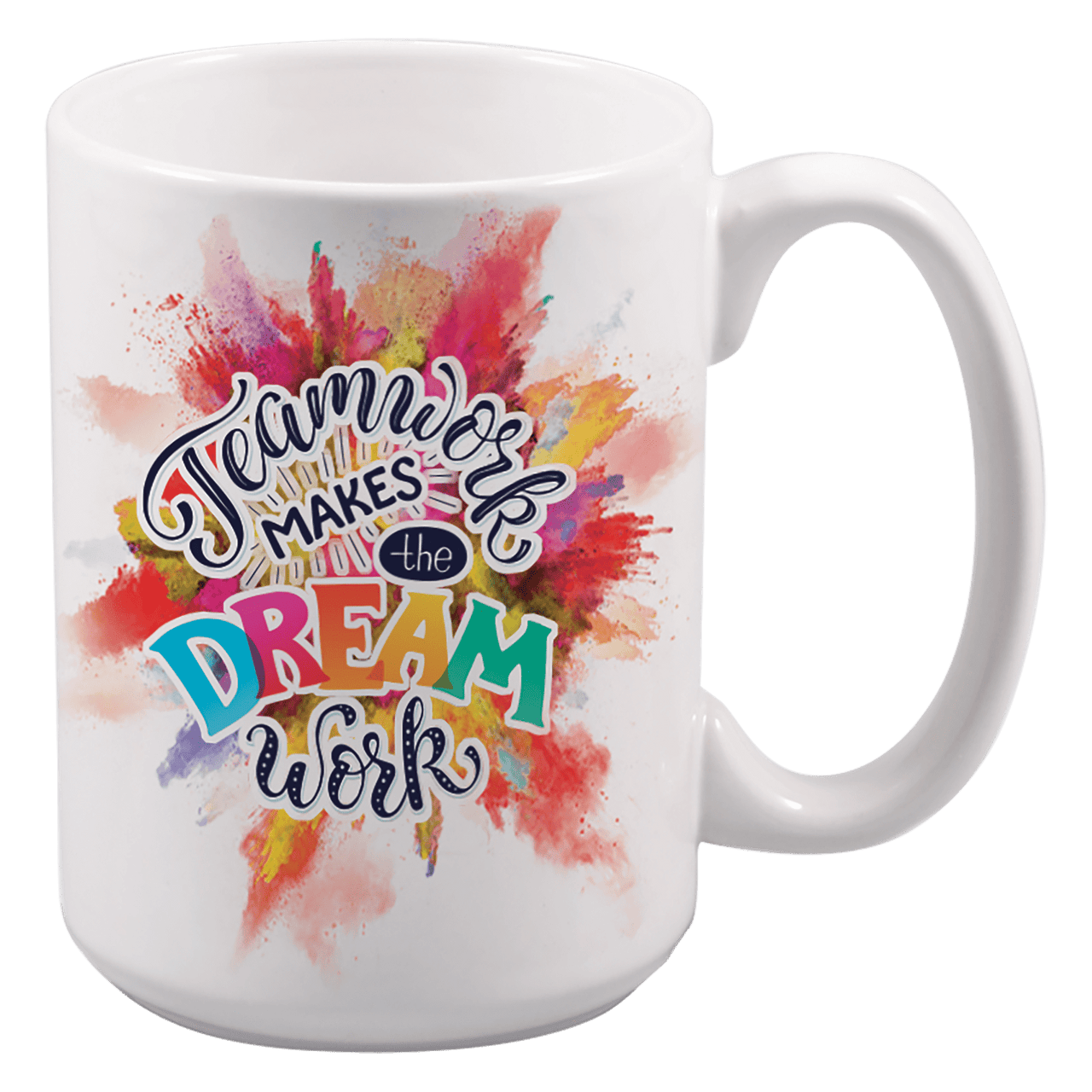 15 oz. Black/White Sublimatable Ceramic Banner Mug