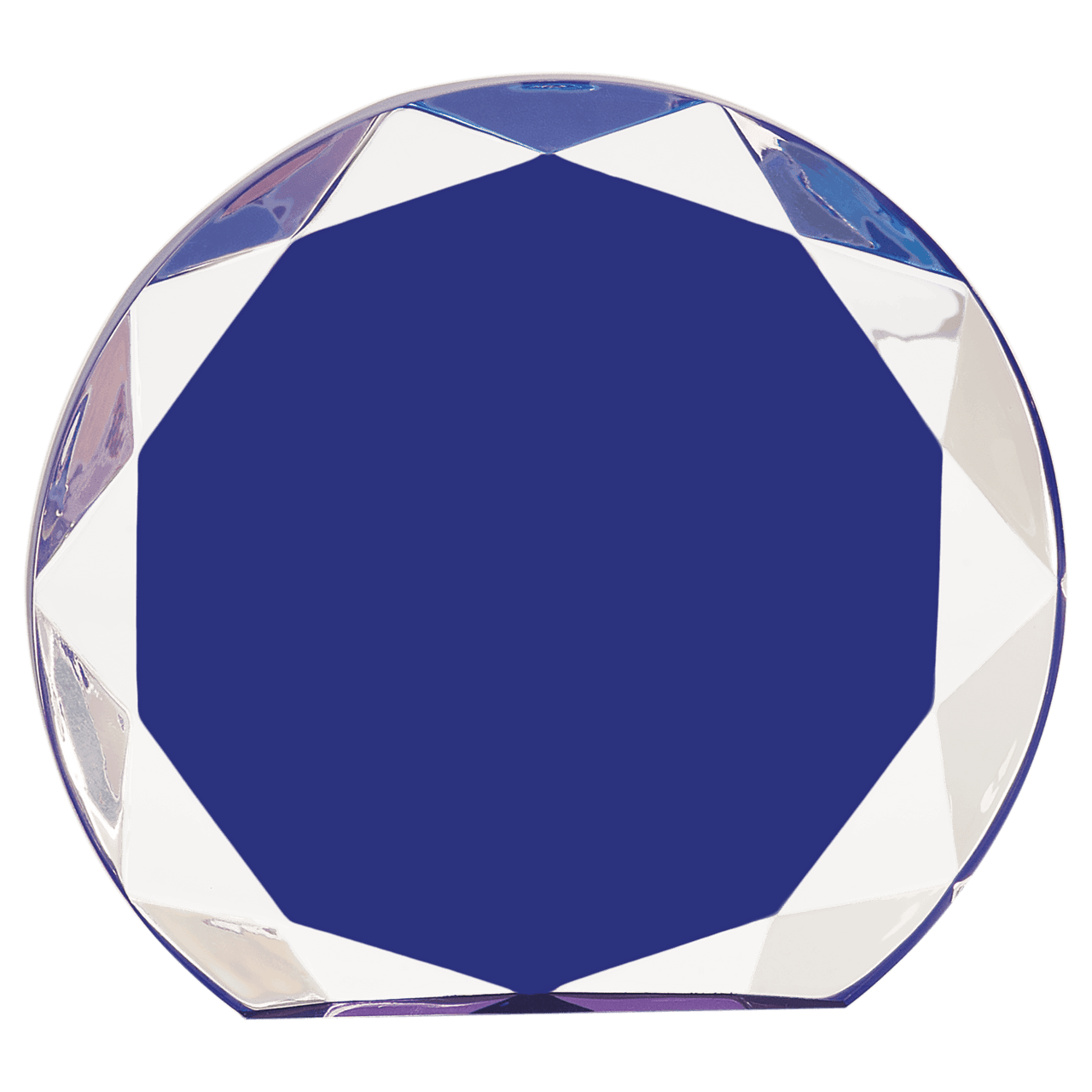 7 1/4" Blue Sunburst Acrylic