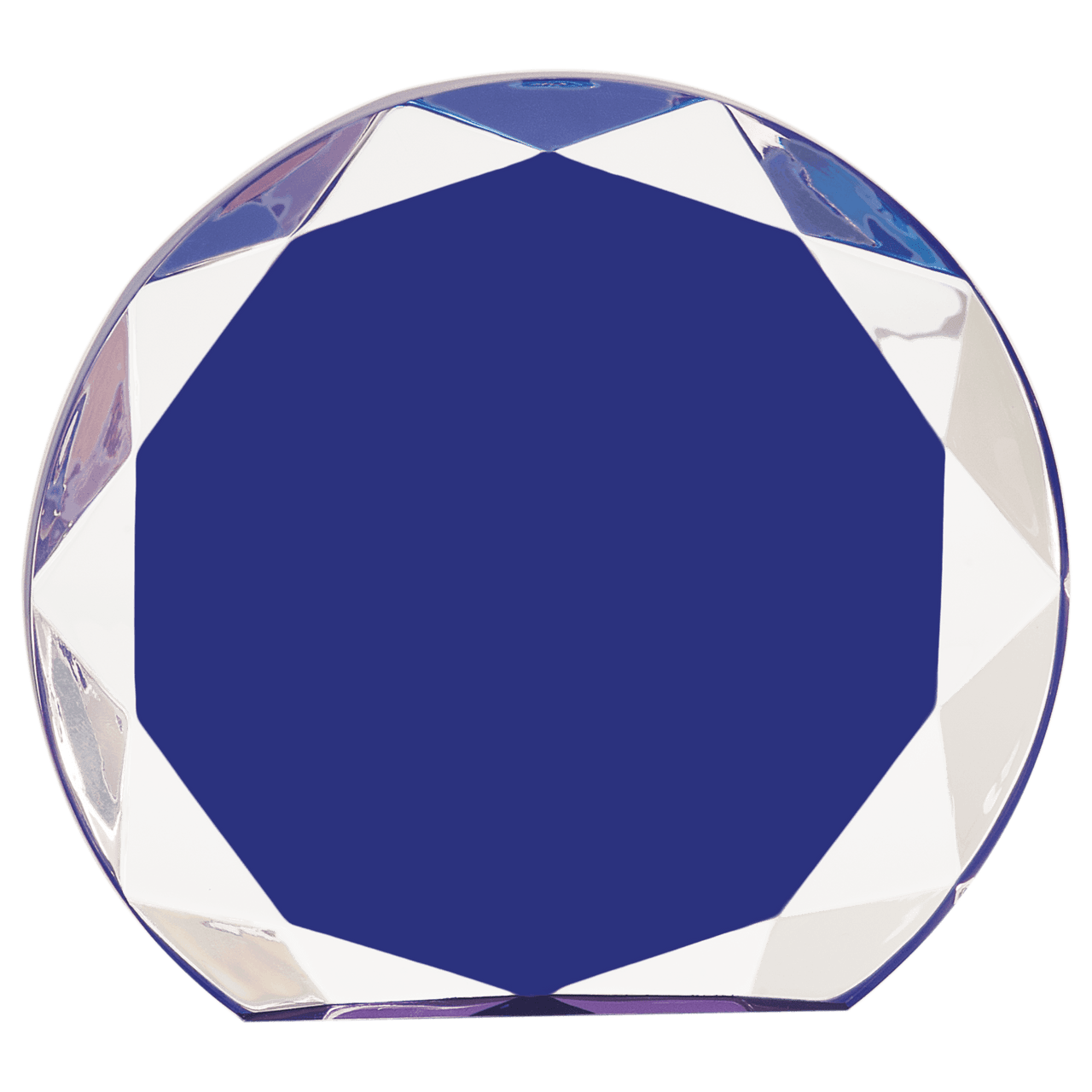 7 1/4" Blue Sunburst Acrylic