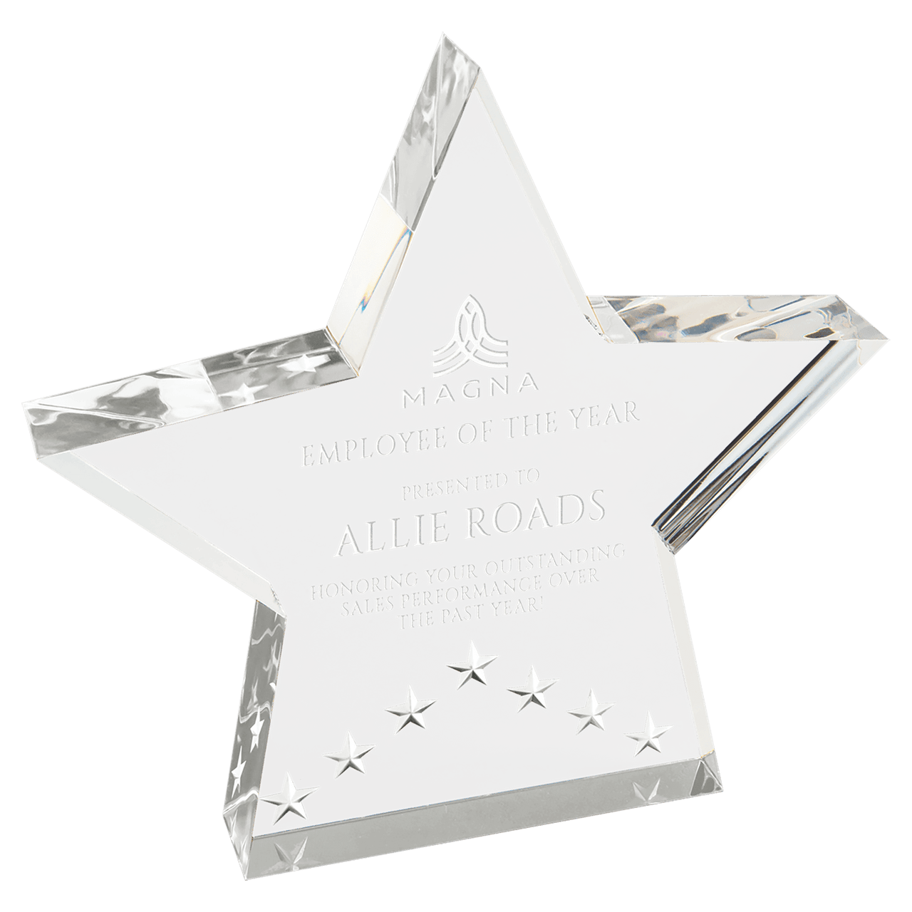 6" Silver Star Performer Acrylic