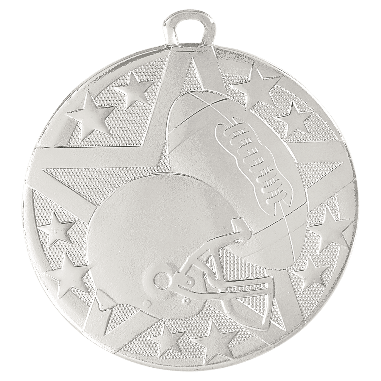 2" Gold Superstar Football Medal