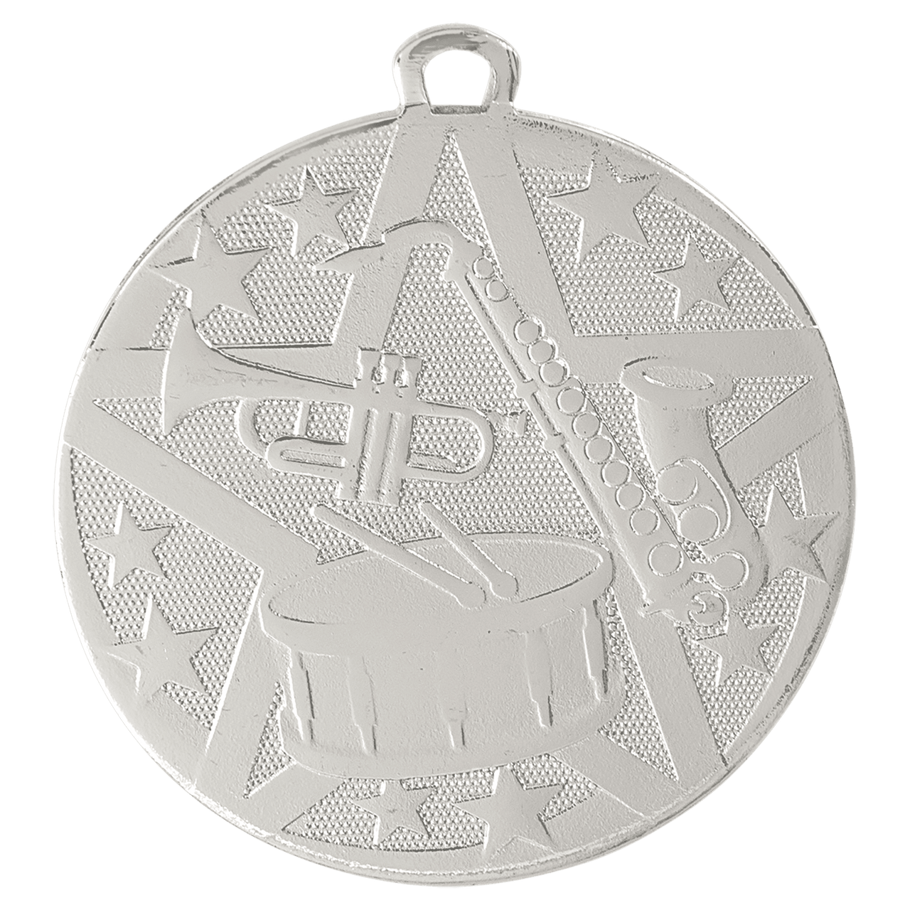 2" Silver Superstar Band Medal