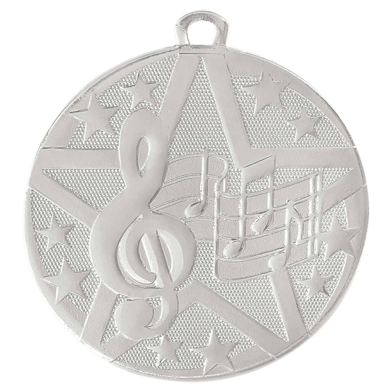 2" Gold Superstar Music Medal