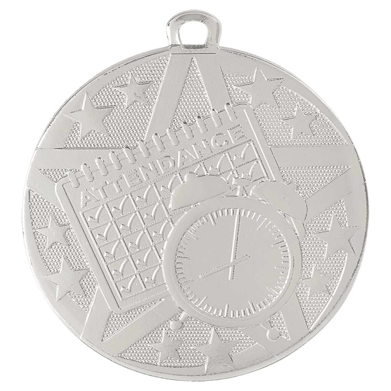 2" Silver Superstar Perfect Attendance Medal